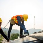 with roofing